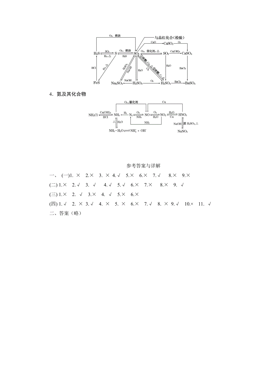 2016届高考化学大一轮复习 基础排查保分练——第四章 常见的非金属及其化合物.doc_第3页