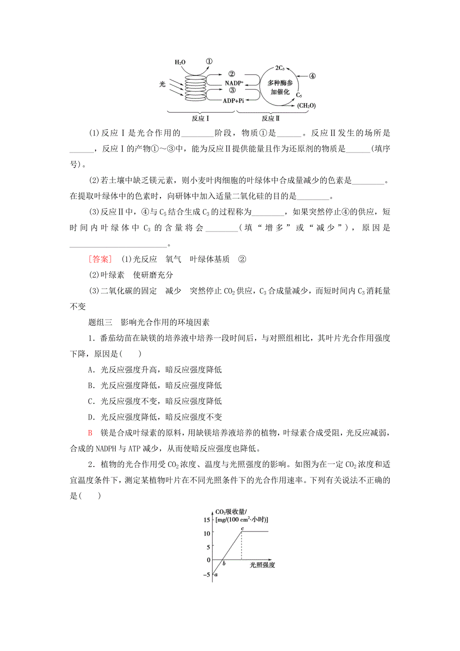 2022届高考生物一轮复习 考点练6 光合作用（含解析）.doc_第3页