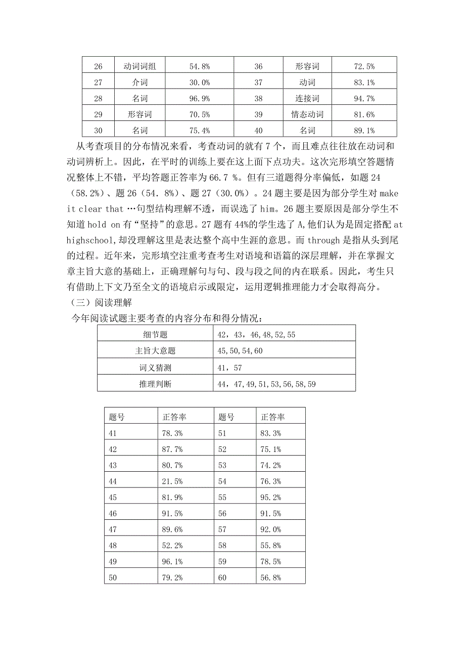 2012年温州市高三英语一模分析交流文稿：10、立足基础步步为“赢”（二类）.doc_第3页