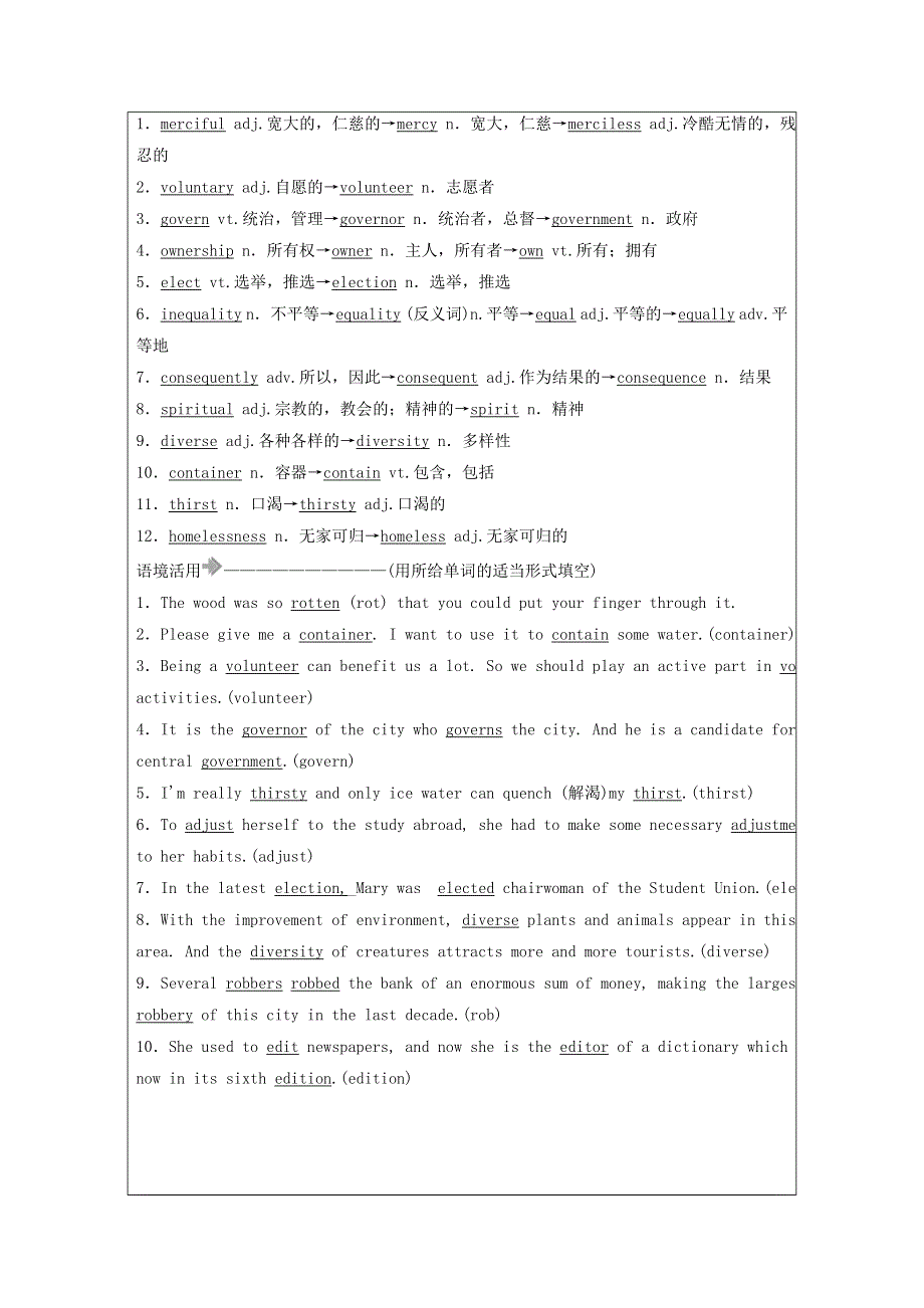 2021届高考英语大一轮复习 Unit 24 Society课时作业24a 北师大版选修8.doc_第3页