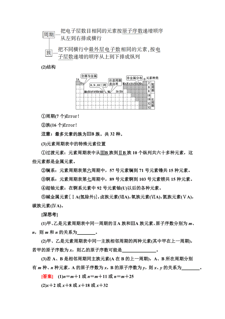 2022届高考统考化学人教版一轮复习教师用书：第1部分 第5章 第2节　元素周期表和元素周期律 WORD版含解析.doc_第2页