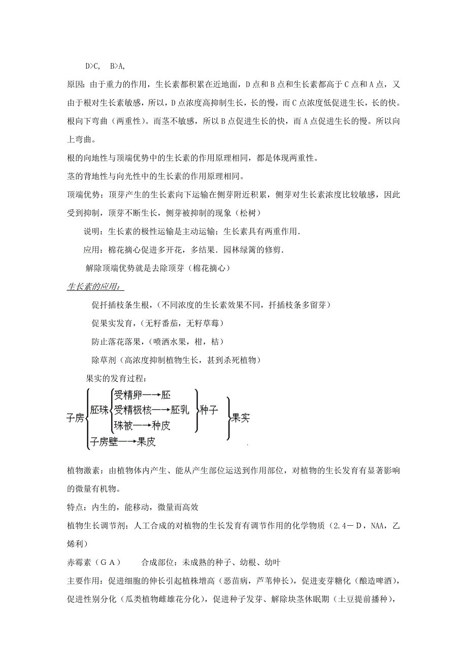 《原创》2013高考生物考前回扣---植物的激素调节.doc_第3页