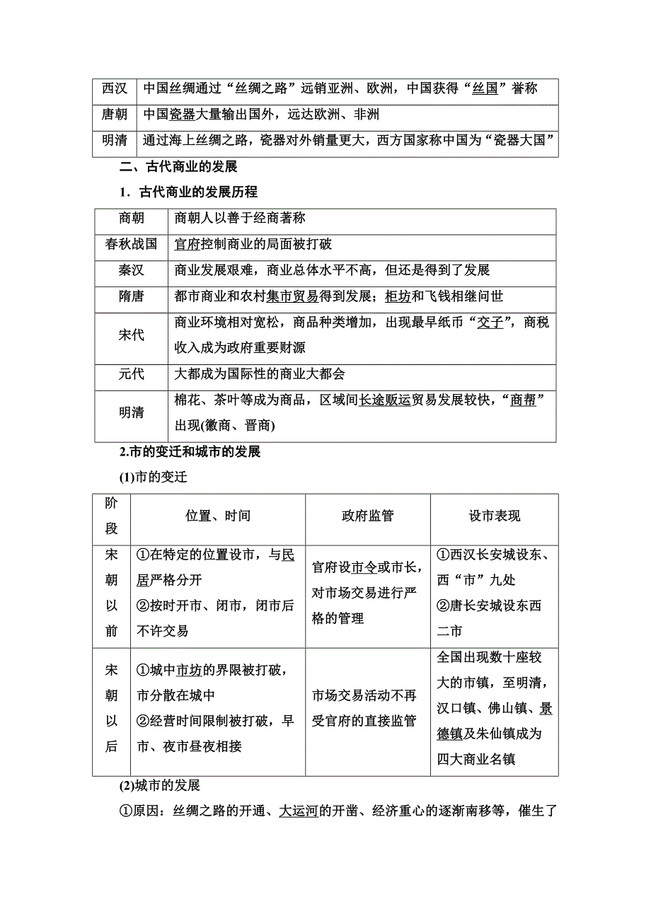 2022届高考统考历史人教版一轮复习教师用书：模块2 第6单元 第19讲　古代中国工商业的发展和经济政策 WORD版含解析.doc_第3页