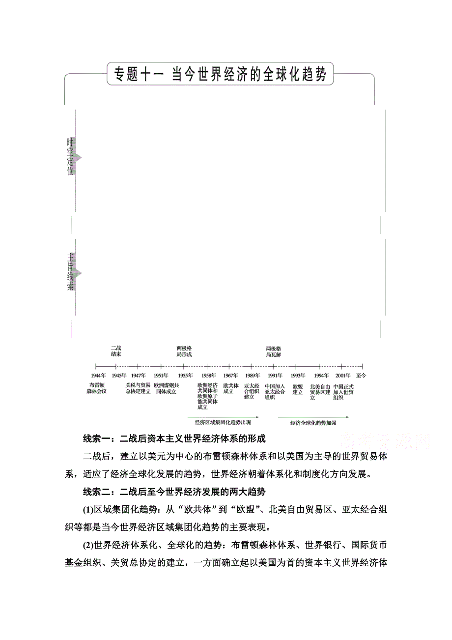 2022届高考统考历史人民版一轮复习教师用书：模块2 专题11 第29讲　二战后资本主义世界经济体系的形成 WORD版含解析.doc_第1页