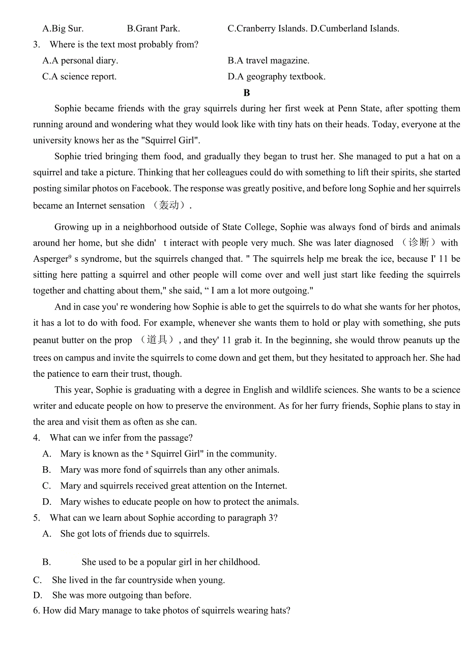 山东省临沂市临沂第一中学2021届高三上学期期末考试英语试题 WORD版含答案.docx_第2页