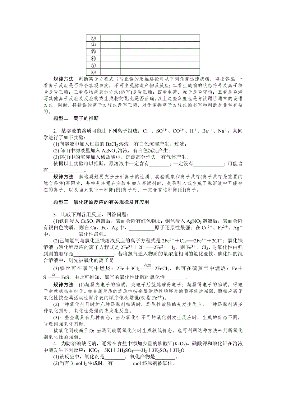 2014-2015学年高一化学人教版必修1章末学案：第二章 化学物质及其变化 WORD版含解析.doc_第2页