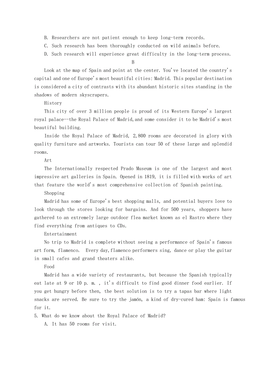 四川省遂宁市射洪县2018-2019年高一英语下学期期末考试试题（小班）.doc_第3页