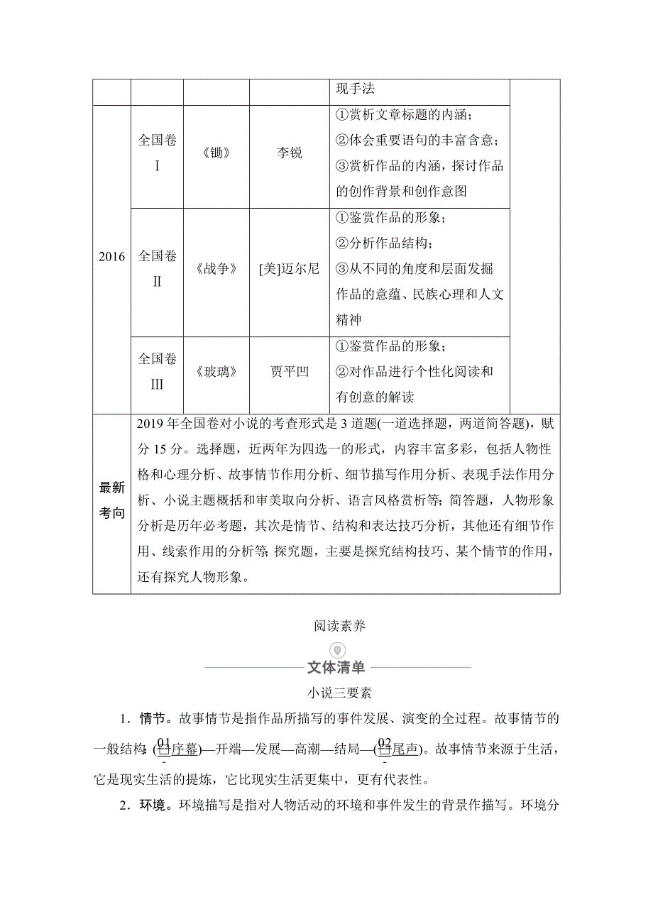 2021届高考语文一轮创新教学案：第1编专题三　文学类文本阅读（小说） WORD版含解析.doc_第2页