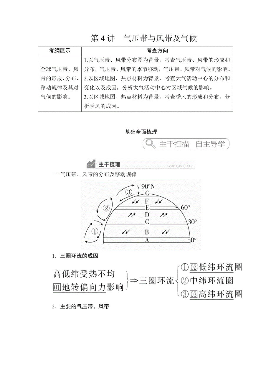 2020高三地理一轮复习提分教程（湘教版）讲义：必修1 第2章 自然环境中的物质运动和能量交换 第4讲 WORD版含答案.doc_第1页