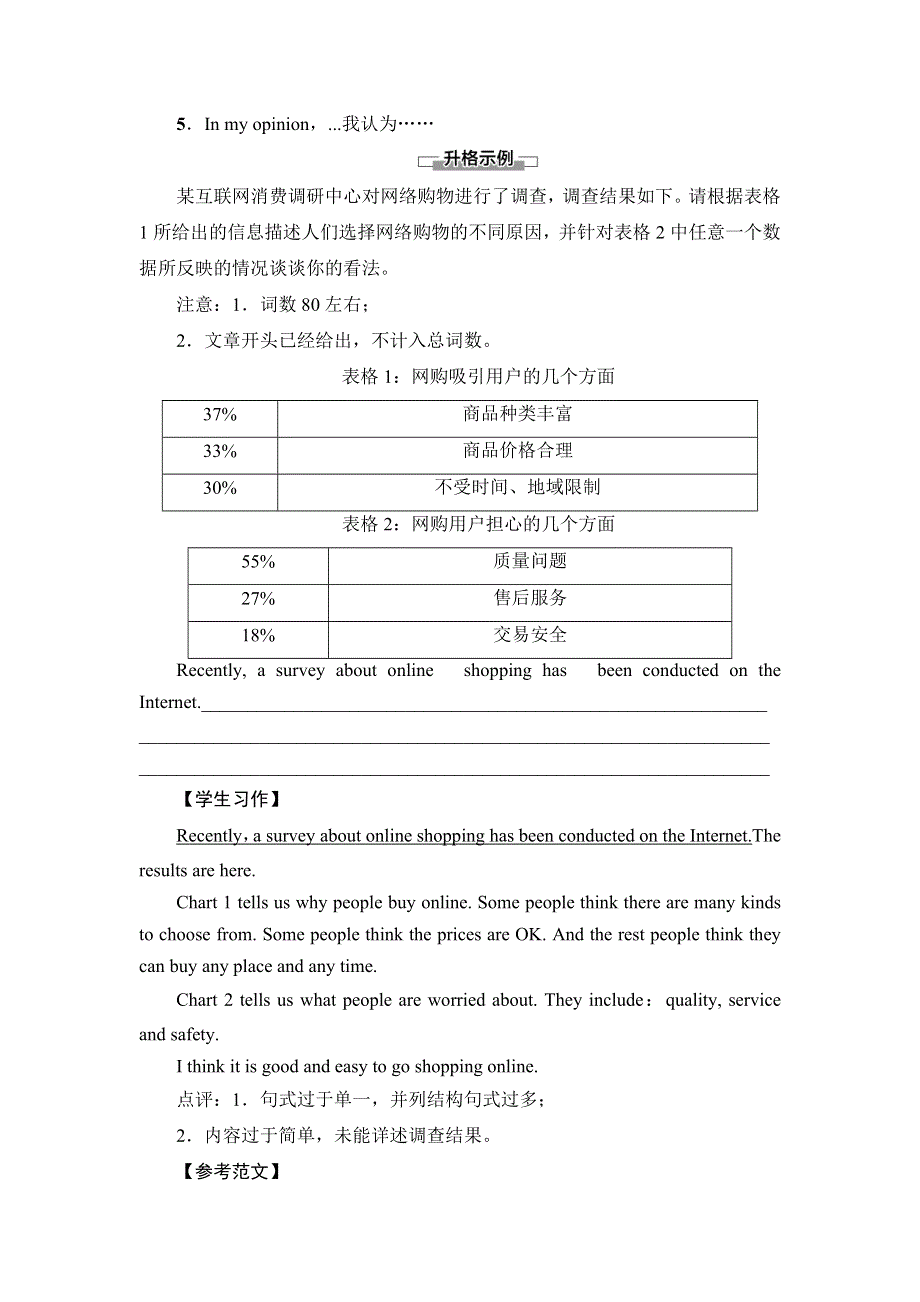 新教材2021-2022学年译林版英语必修第三册学案：UNIT 3 THE WORLD ONLINE 表达 作文巧升格 WORD版含解析.doc_第3页