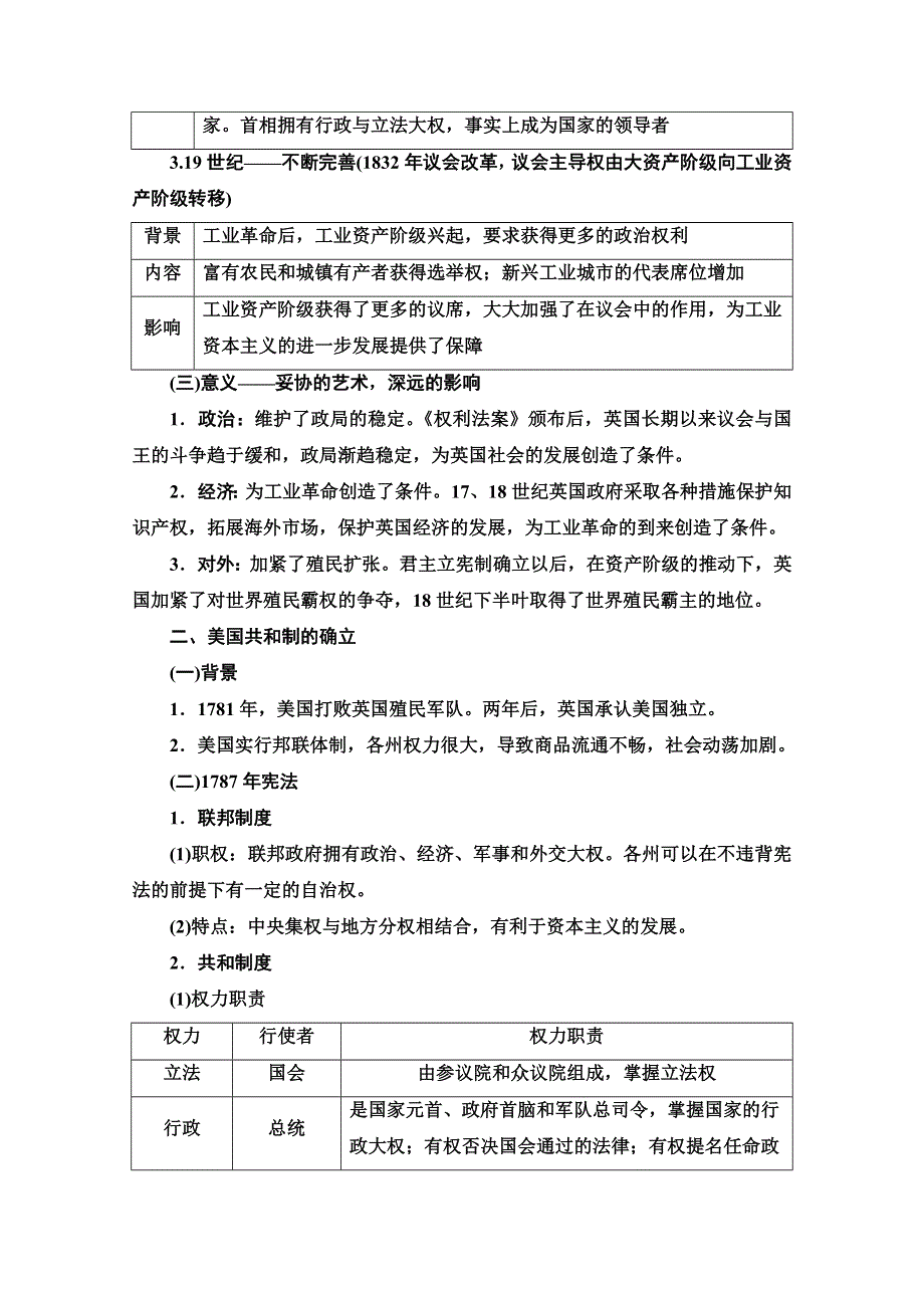 2022届高考统考历史通史版一轮复习教师用书：第3部分 第8单元 课题4　走向代议制的民主——近代西方资本主义政治制度的确立 WORD版含解析.doc_第2页