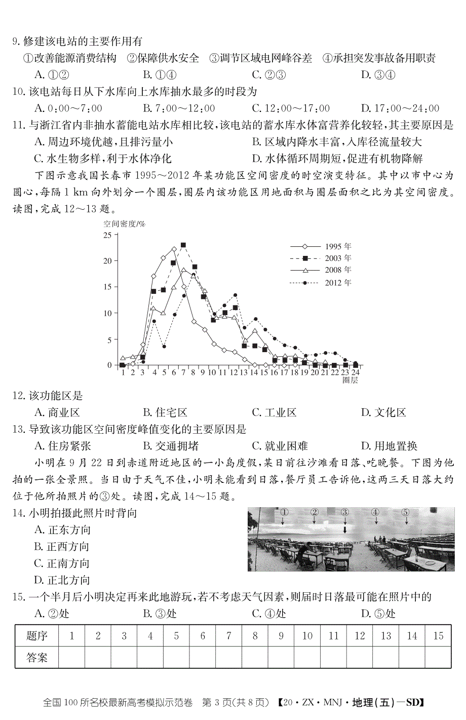 山东省济南市历城第二中学2020届高三下学期高考模拟考试（三）地理试卷 PDF版含答案.pdf_第3页