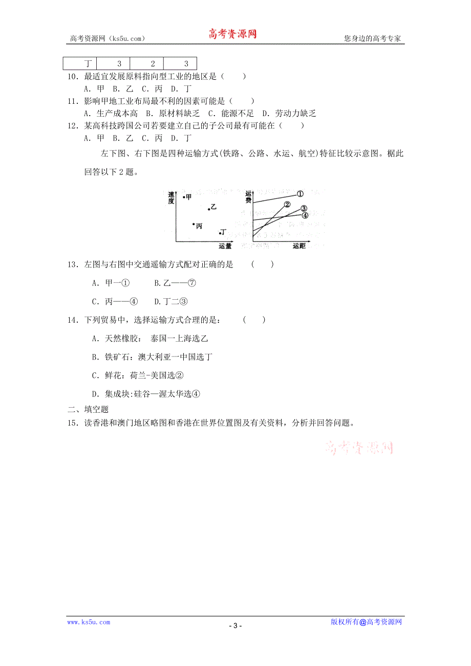 2012届高考地理二轮专题复习必修二对接高考1.doc_第3页