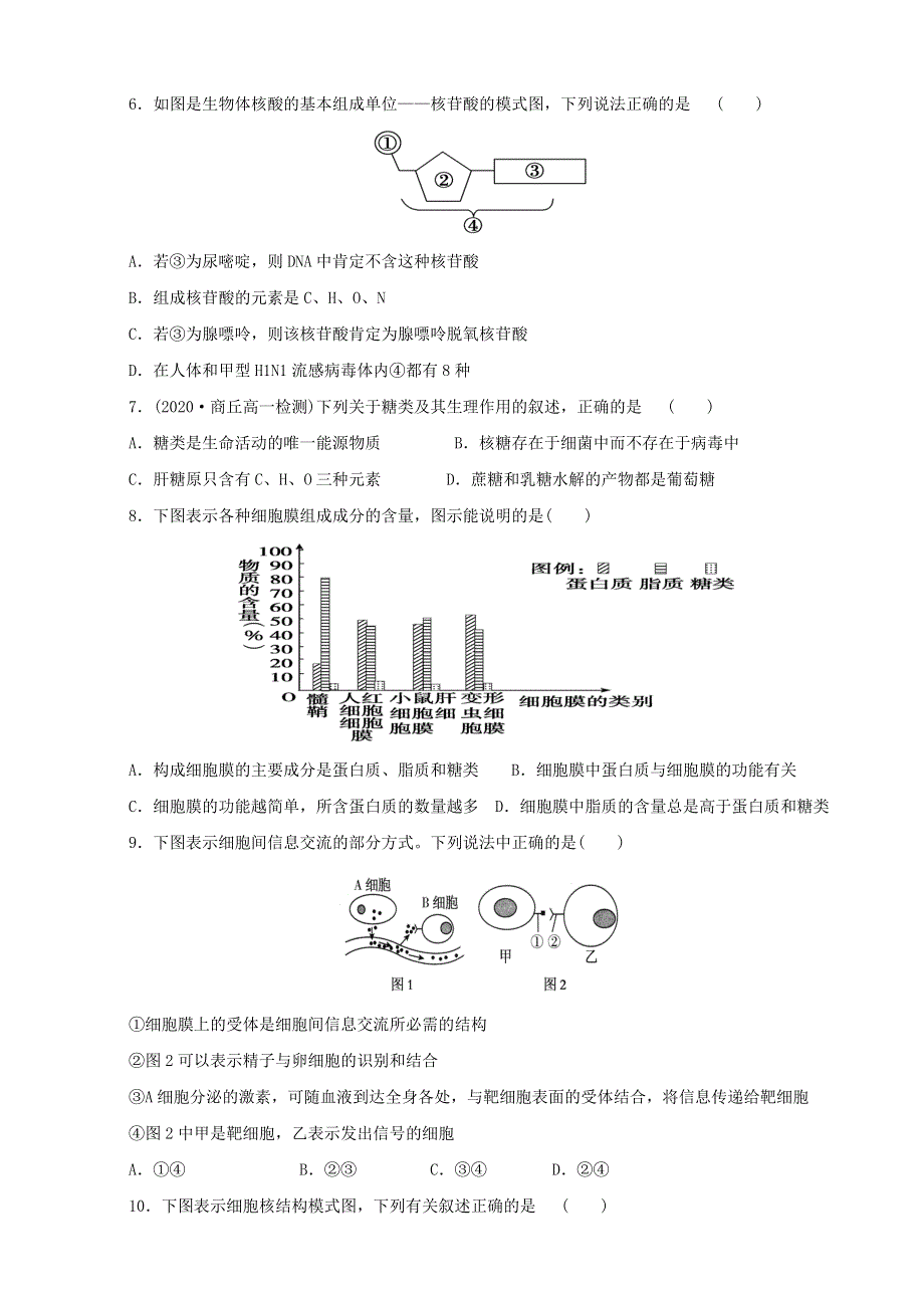 广东省信宜市第二中学2020-2021学年高一生物下学期期中热身试题.doc_第2页