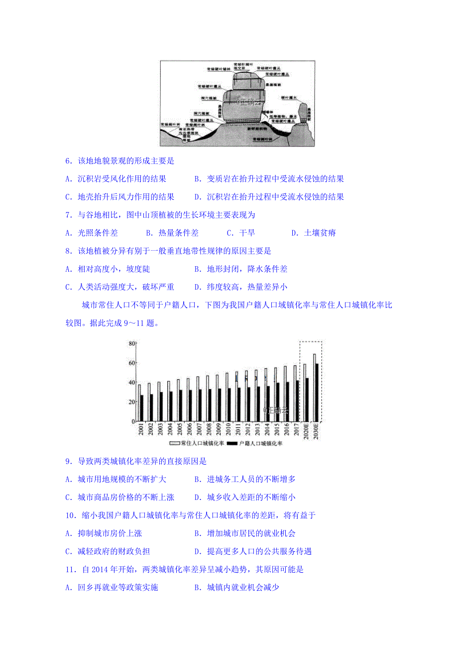 山东省曲阜夫子学校2019届高三上学期12月第三次联合质量测评文科综合试卷 WORD版含答案.doc_第3页