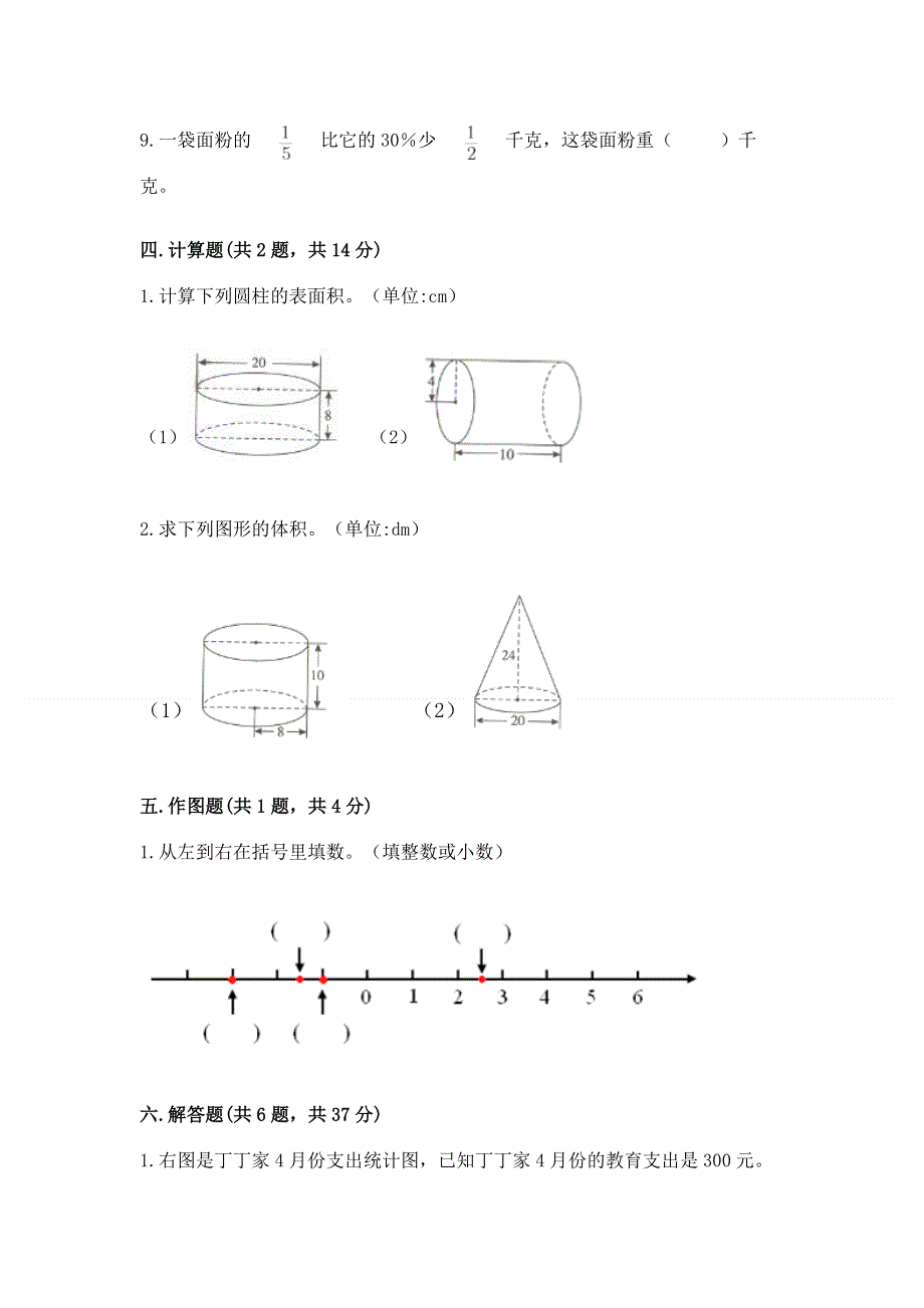 人教版六年级下册数学期末测试卷及参考答案（精练）.docx_第3页