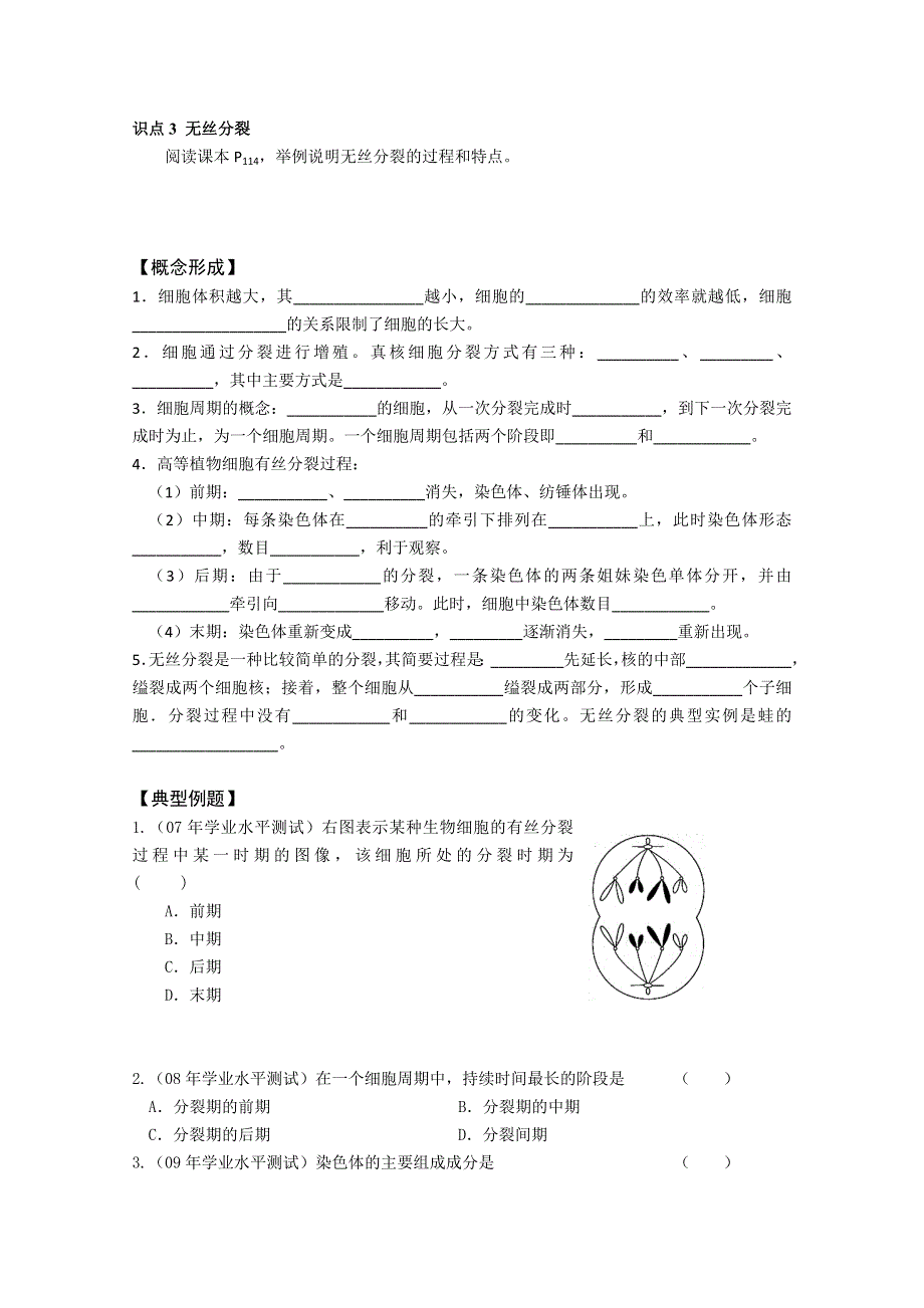 2013江苏高一生物增效减负学案：12（必修1）.doc_第3页