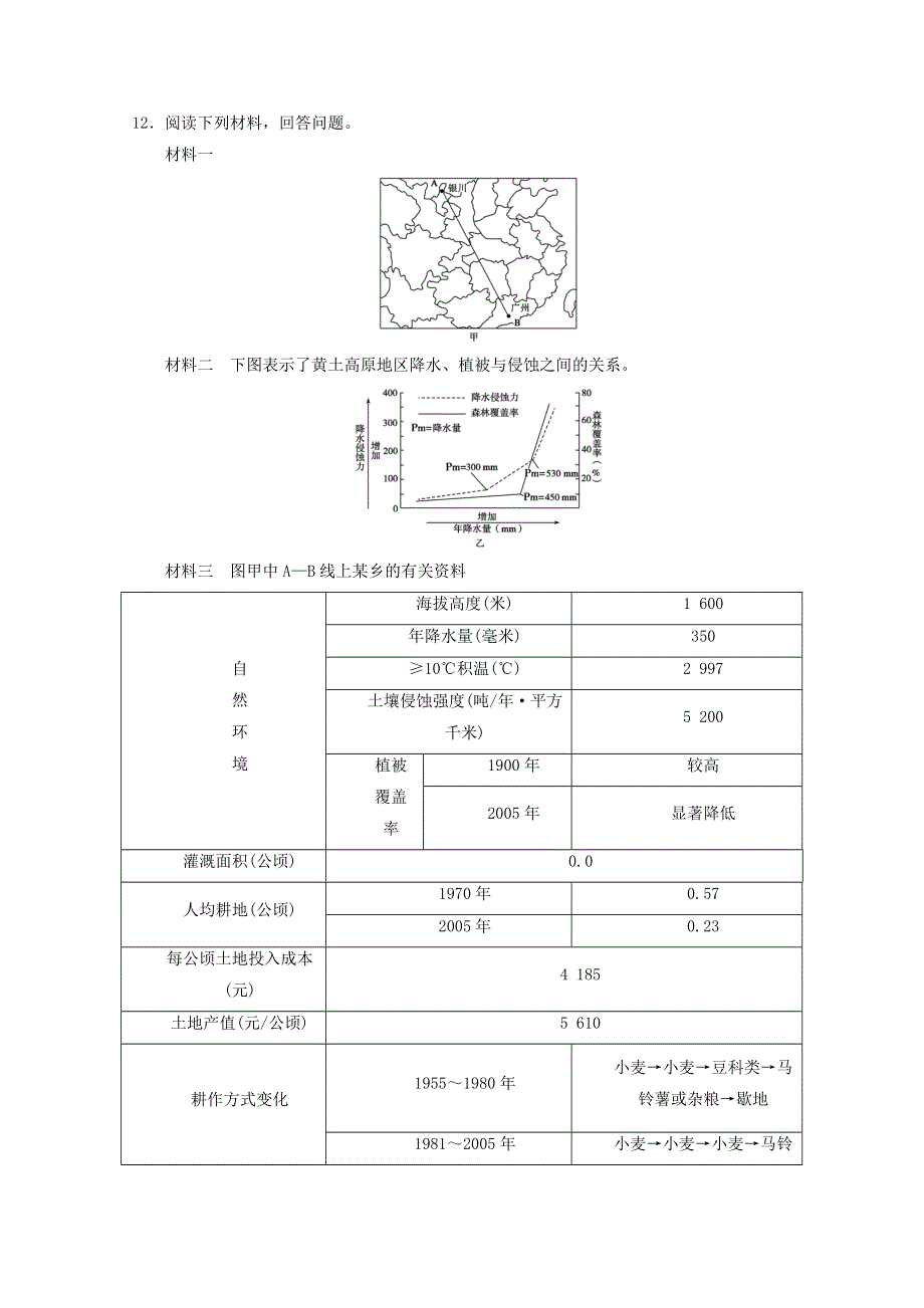 2012届高考地理二轮复习专题临门一脚综合练习13.doc_第3页