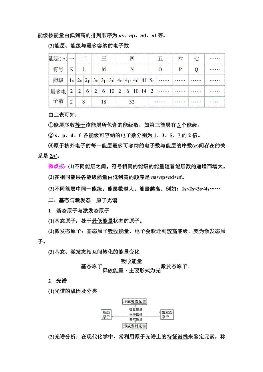 2020-2021学年新教材人教版化学选择性必修2教师用书：第1章　第1节　第1课时　能层与能级　构造原理与电子排布式 WORD版含解析.doc_第2页