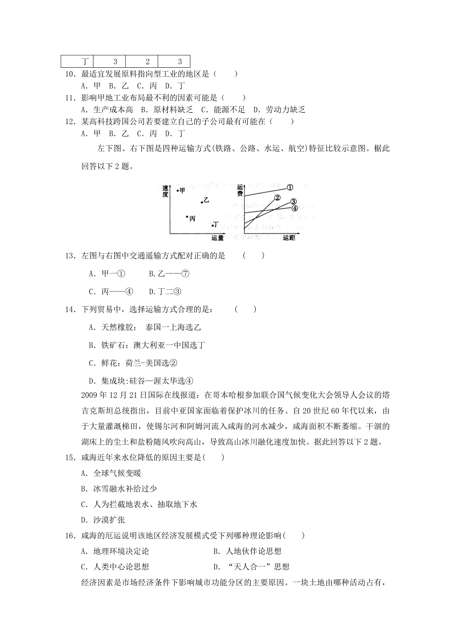 2012届高考地理新人教必修二专题复习典题精练93.doc_第3页