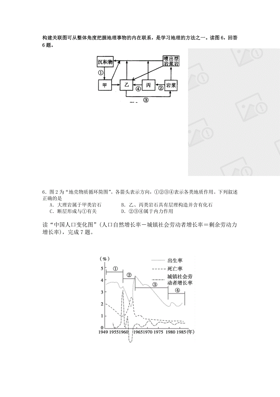 广东省兴宁一中2013届高三3月综合测试地理试题WORD版含答案.doc_第3页