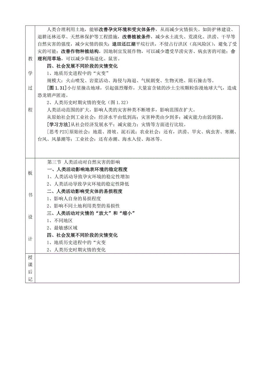 《河东教育》山西省运城市康杰中学地理人教版教案选修5-1 3人类活动对自然灾害的影响.doc_第3页