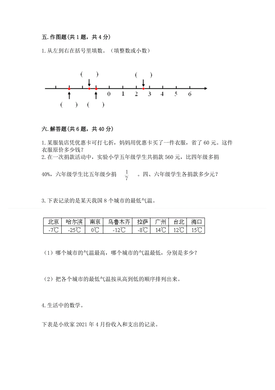 人教版六年级下册数学期末测试卷（a卷）word版.docx_第3页