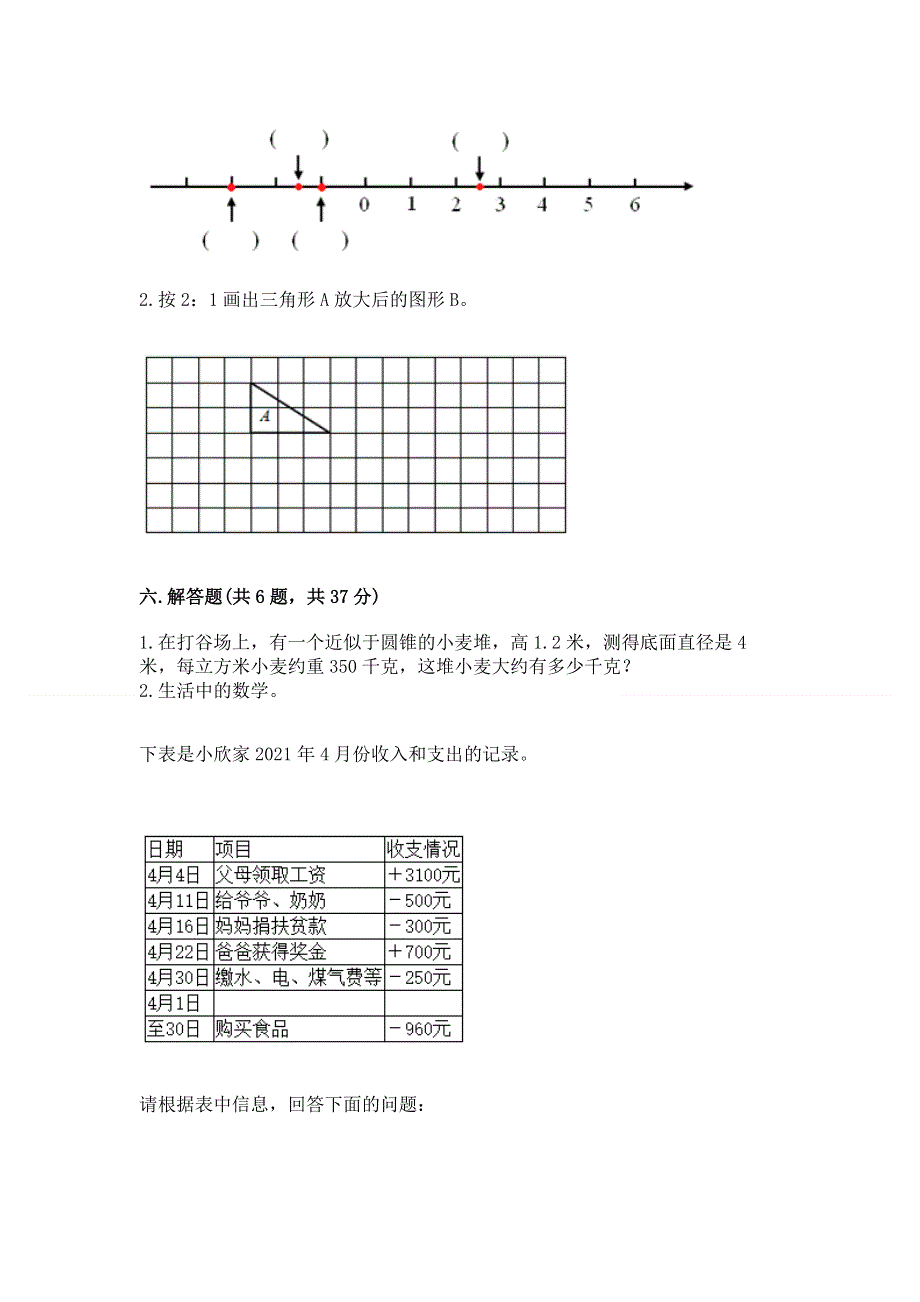 人教版六年级下册数学期末测试卷附答案（综合卷）.docx_第3页