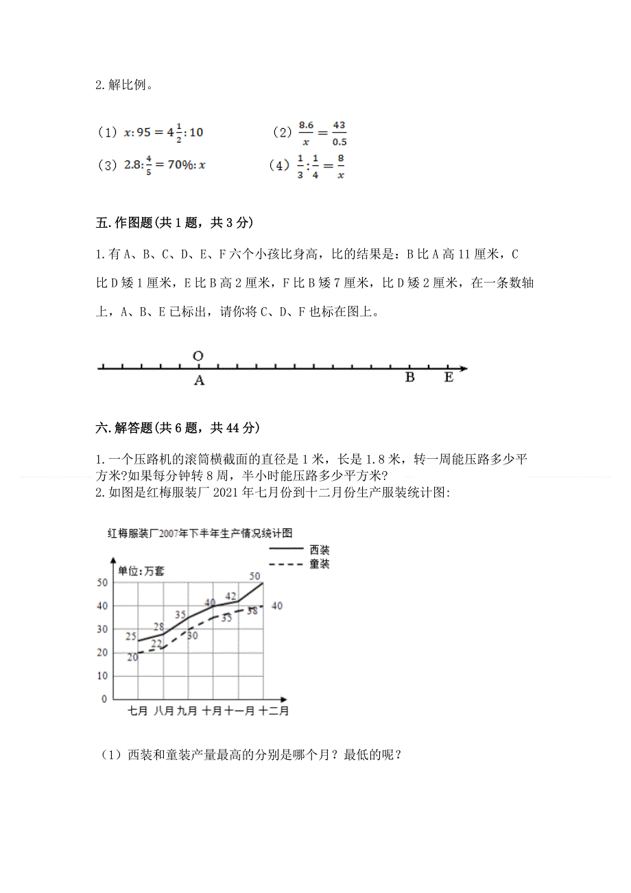 人教版六年级下册数学期末测试卷（突破训练）.docx_第3页