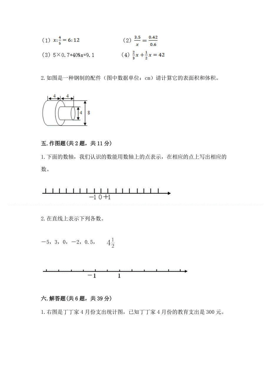 人教版六年级下学期期末质量监测数学试题【名师系列】.docx_第3页