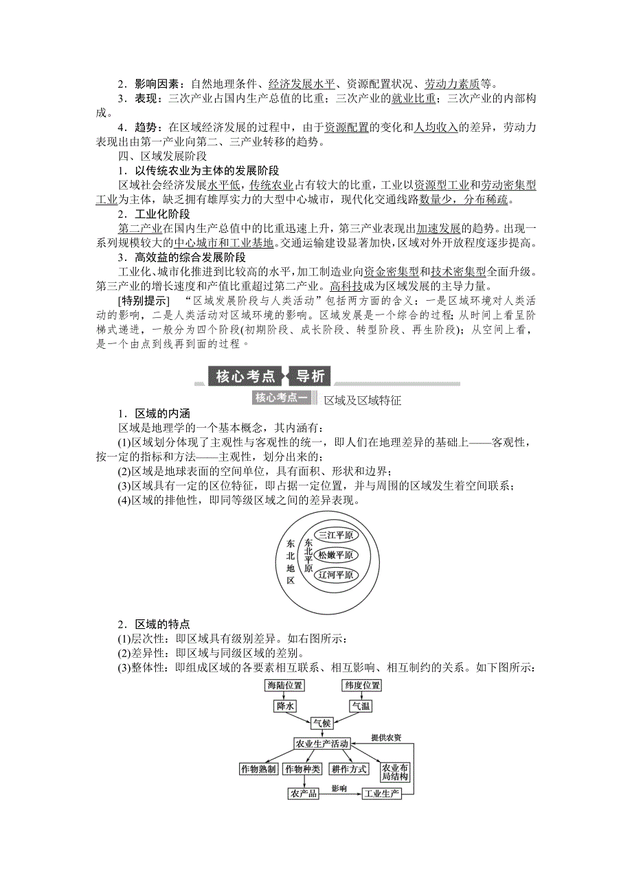 《全程复习方略》2015高考地理（湘教版）一轮讲义：第25讲 区域的基本含义和区域的发展阶段.doc_第2页