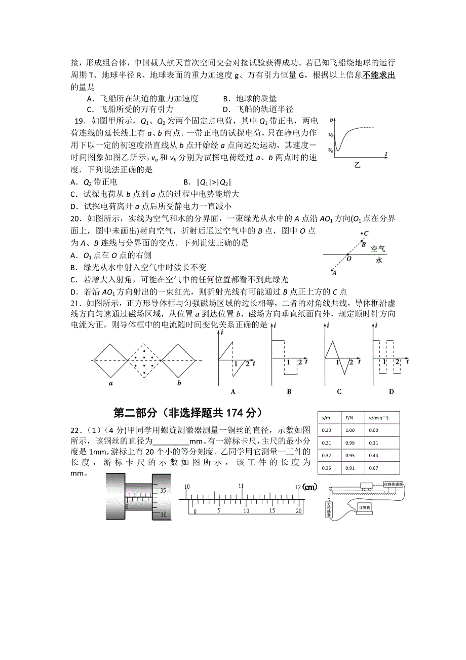 四川省盐亭中学2012年高考模拟考试（猜题卷）物理试题.doc_第2页