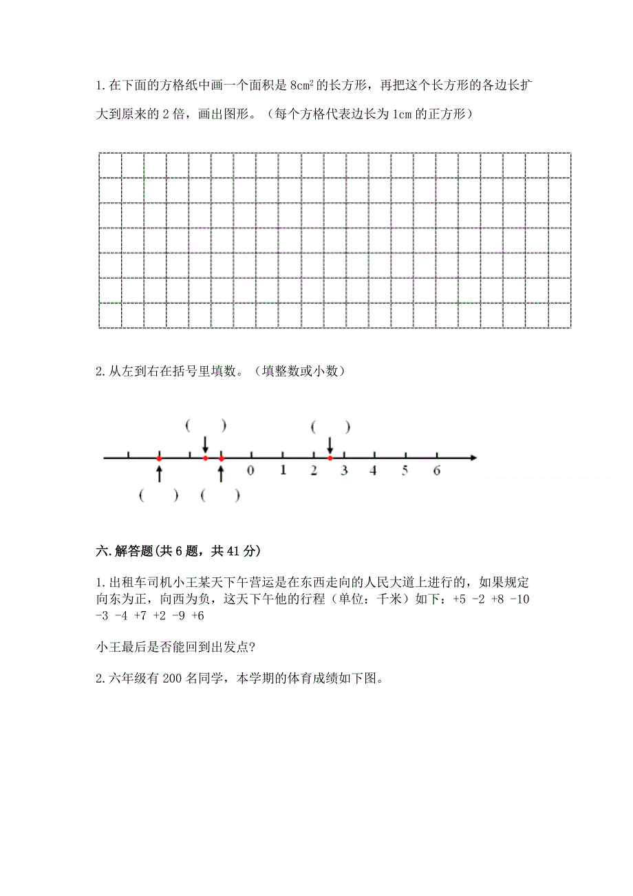 人教版六年级下学期期末质量监测数学试题附参考答案（完整版）.docx_第3页