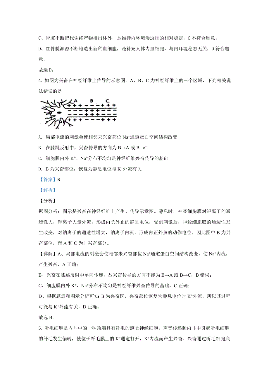 山东省枣庄市八中东校区2020-2021学年高二上学期第二次质量检测生物试题 WORD版含解析.doc_第3页