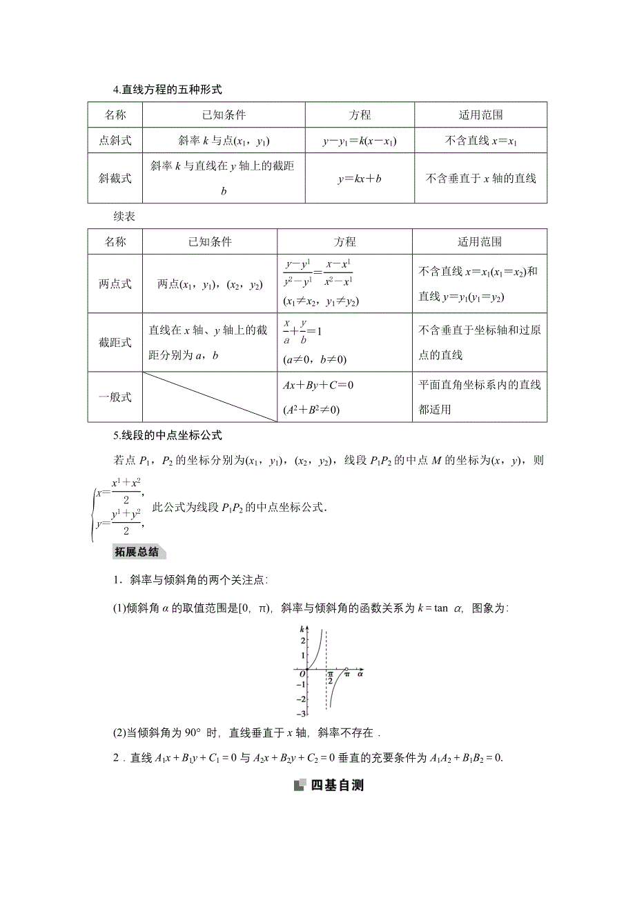 2022届高考人教数学（理）一轮学案：8-1 直线与直线的方程 WORD版含答案.doc_第2页