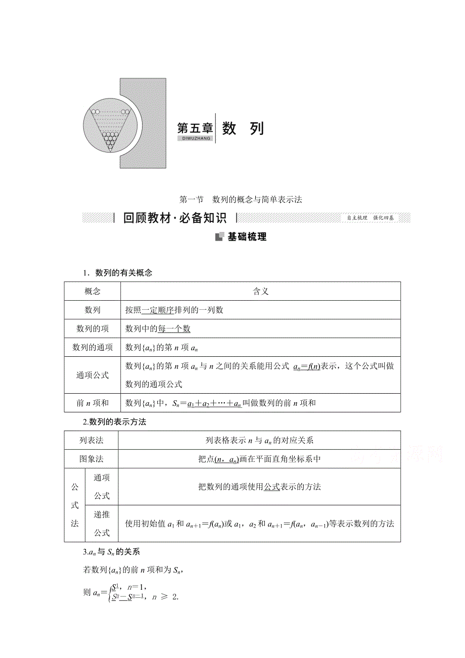 2022届高考人教数学（理）一轮学案：5-1 数列的概念与简单表示法 WORD版含答案.doc_第1页