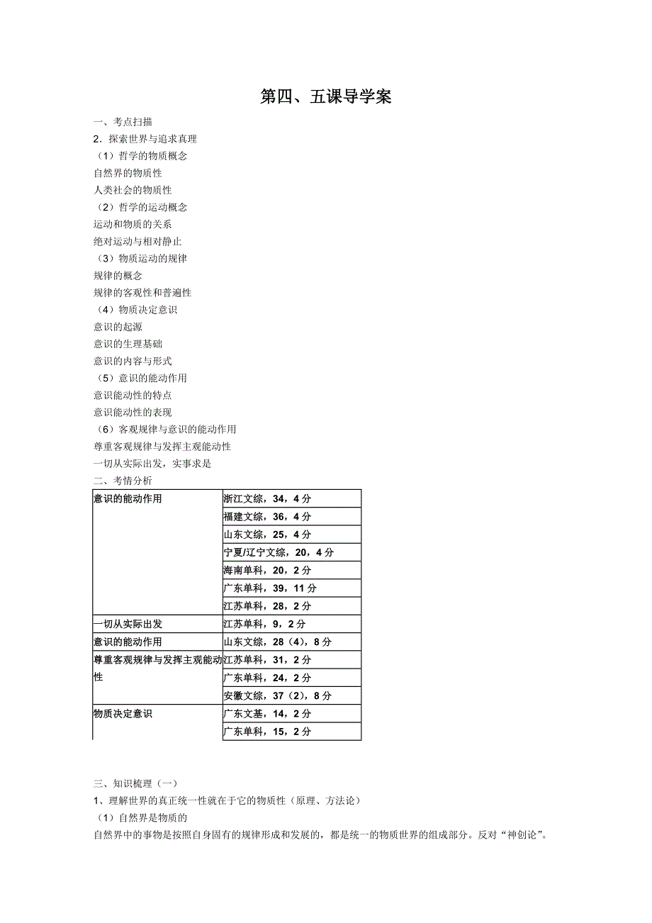 2012届高考政治复习精品导学案：2.4探究世界的本质.doc_第1页