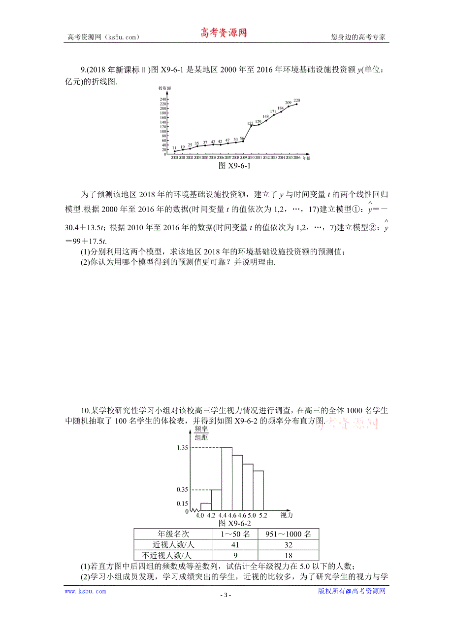 2021届高考数学一轮知能训练：第九章第6讲　回归分析与独立性检验 WORD版含解析.doc_第3页