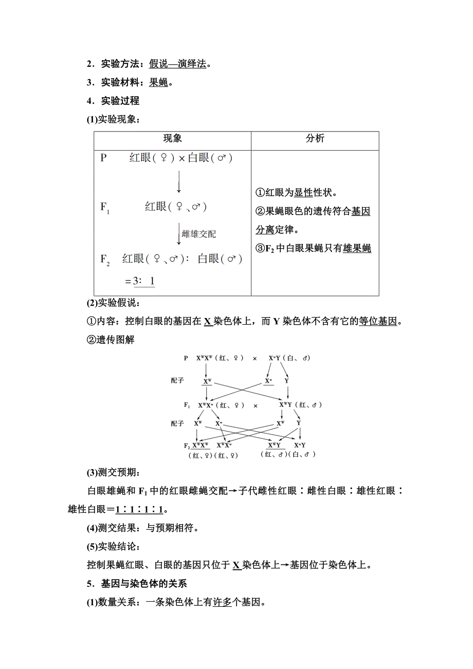 2020-2021学年新教材人教版生物必修2教师用书：第2章 第2节　基因在染色体上 WORD版含解析.doc_第2页