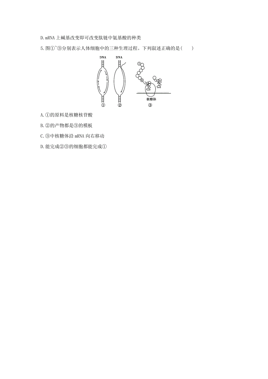 2018高考生物（新课标）一轮复习 第15讲　基因的表达 教师备用题组（教师专用） WORD版含解析.doc_第2页