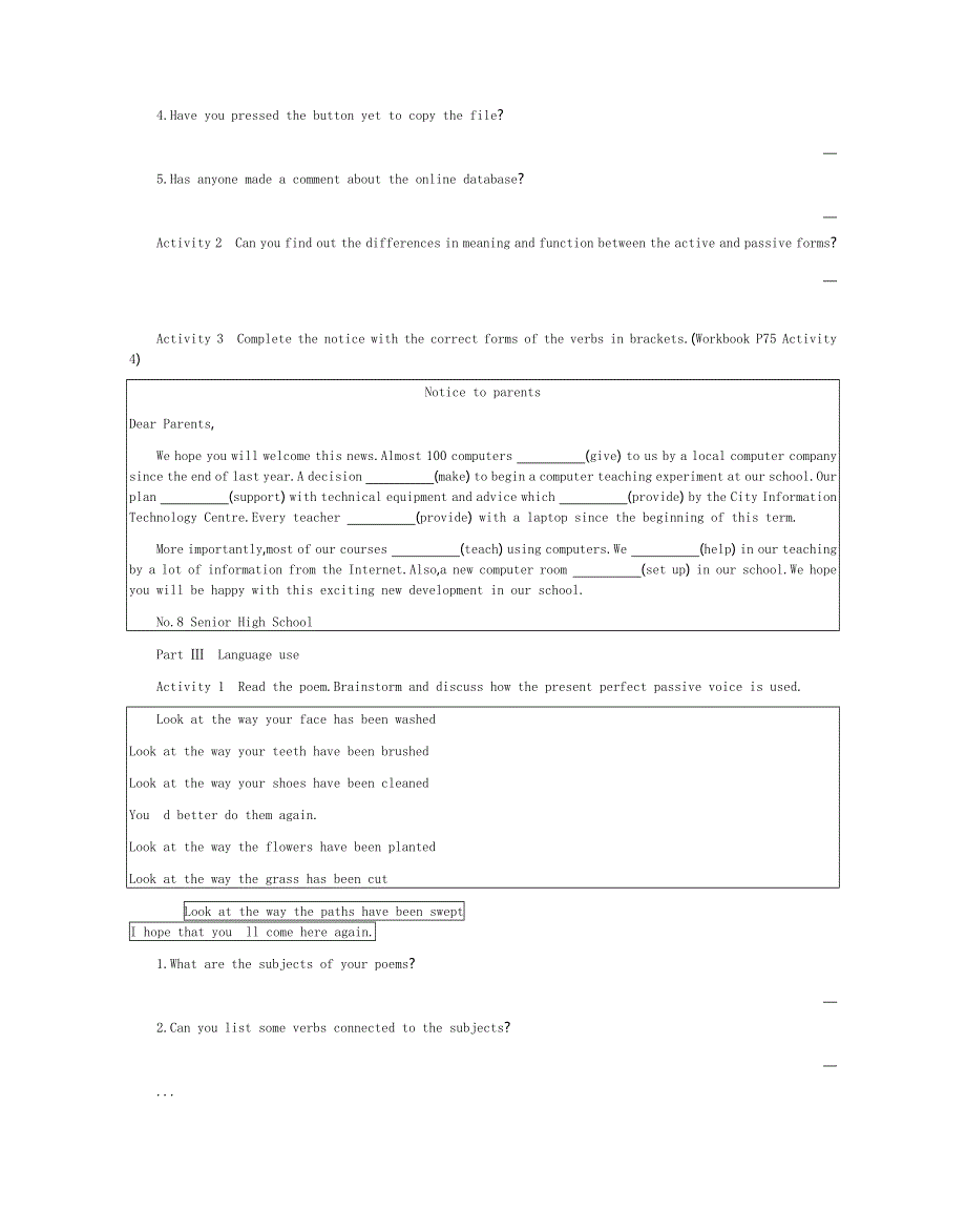 新教材2020-2021学年高中英语人教必修第二册学案：UNIT3PERIOD 4 DISCOVERINGUSEFULSTRUCTURES WORD版含解析.docx_第2页