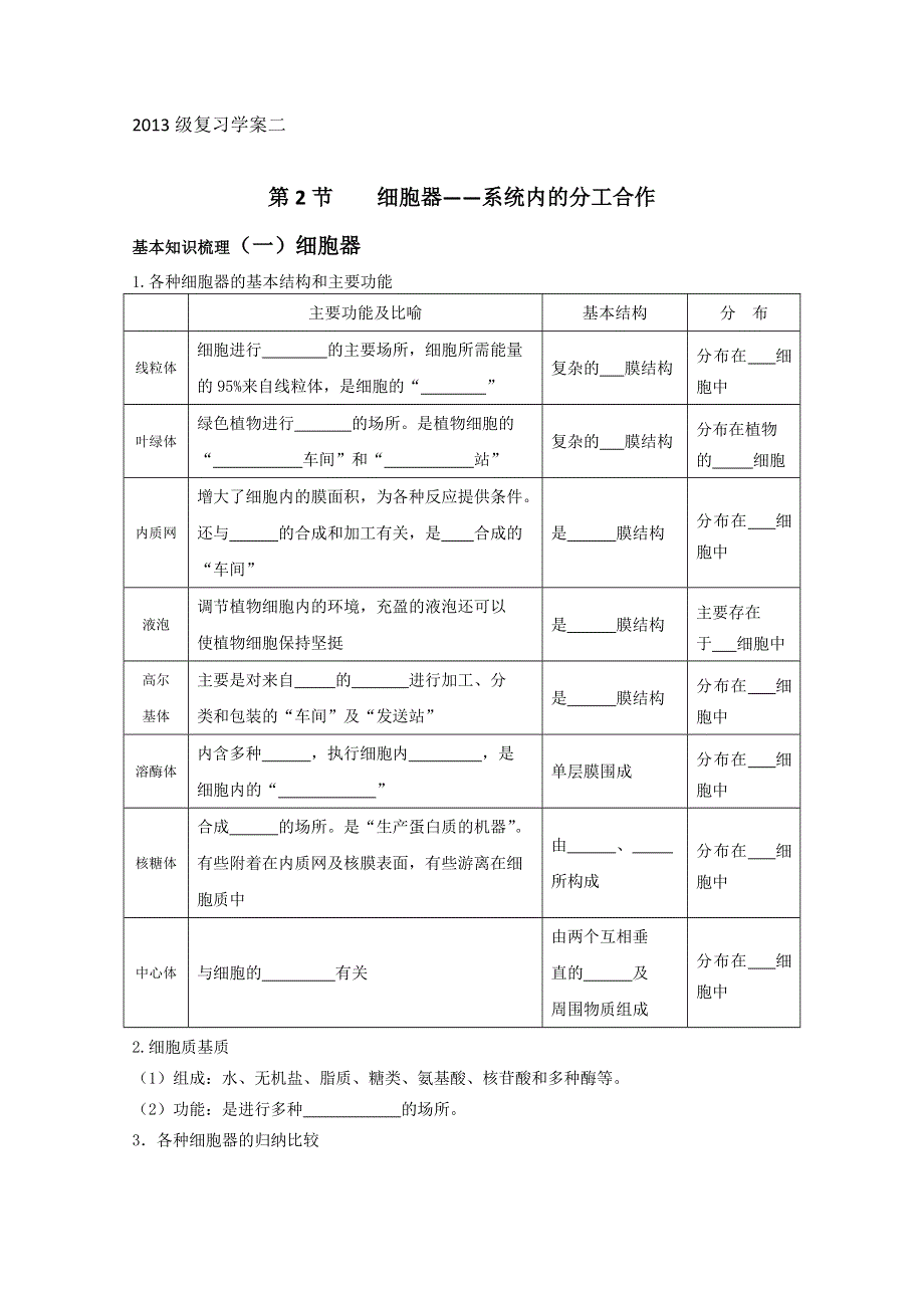 2013级生物复习学案02.doc_第1页