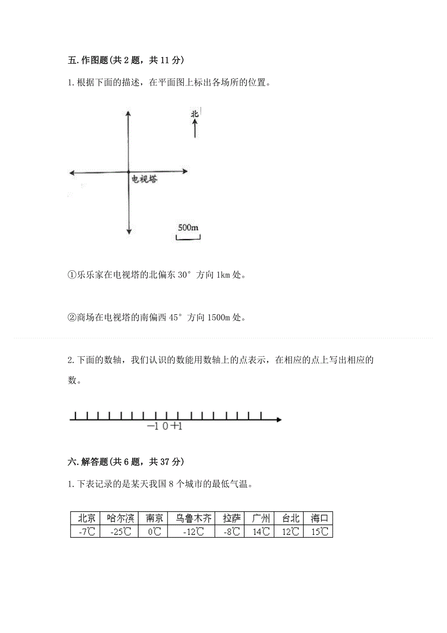 人教版六年级下学期期末质量监测数学试题（达标题）word版.docx_第3页