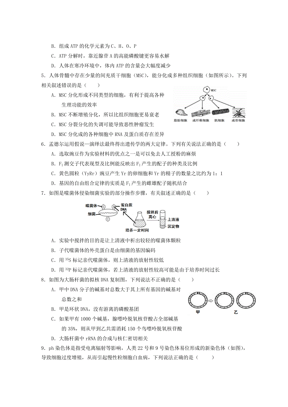 广东省华附、省实、广雅、深中2021届高三生物上学期四校联考（2月）试题.doc_第2页