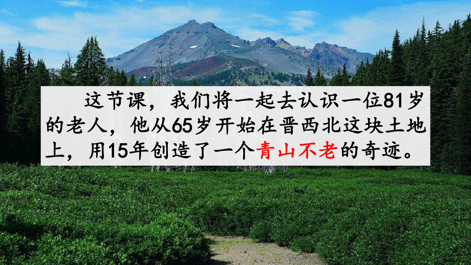 部编人教版六年级语文上册《20 青山不老》教学课件小学优秀公开课.pdf_第2页