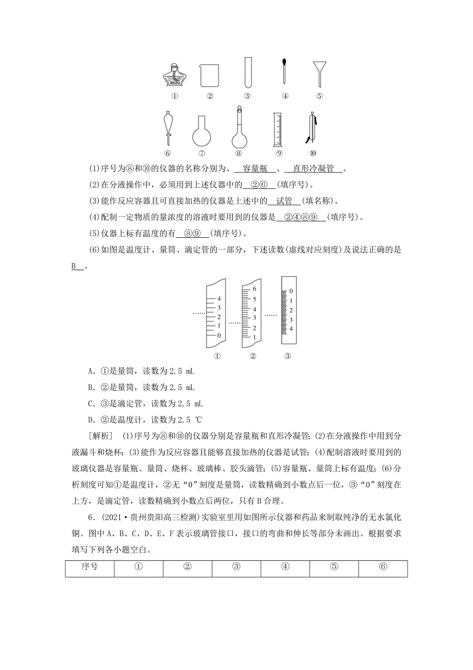 2022届高考化学一轮复习 第十章 化学实验基础 第27讲 化学实验仪器和基本操作练习（含解析）新人教版.doc_第3页