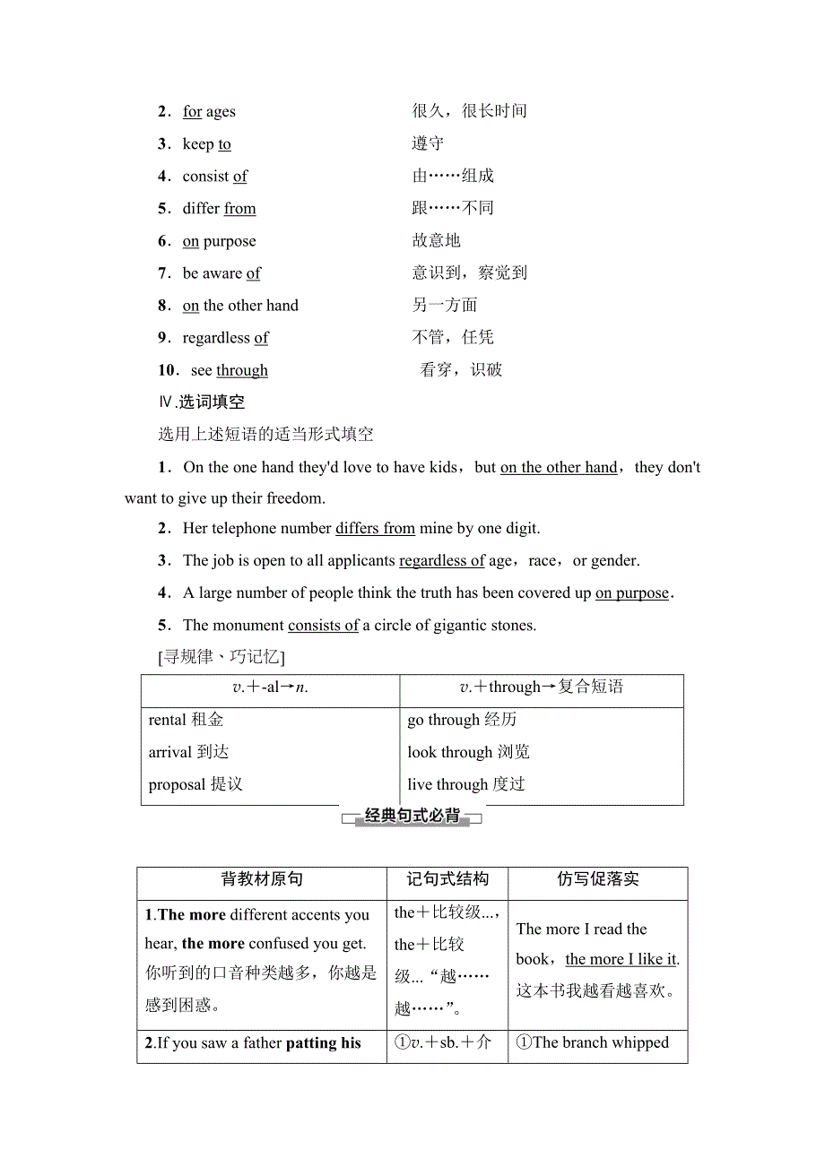 2019-2020同步北师大英语选修七新突破讲义：UNIT 19 SECTION Ⅳ　LANGUAGE POINTS（Ⅱ）（LESSON 2 & LESSON 3） WORD版含答案.doc_第2页