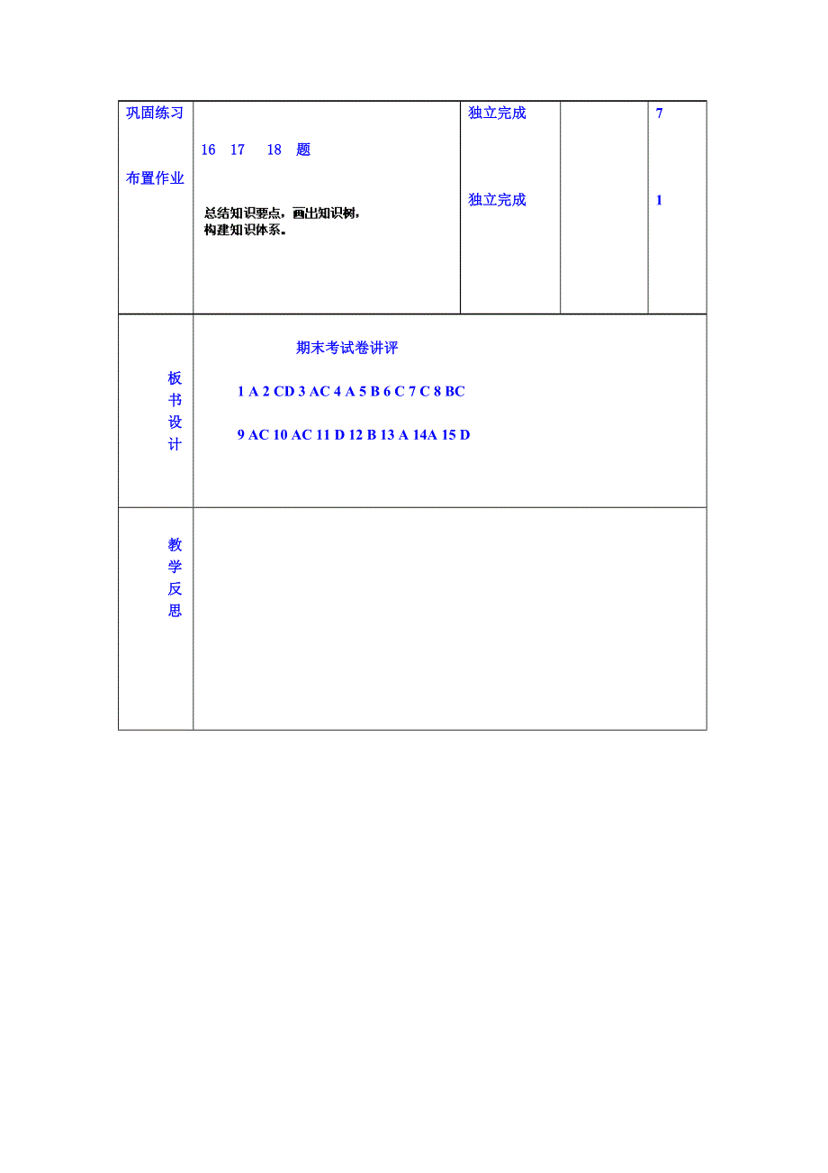 吉林省长岭县第四中学人教版化学选修四教案 期末复习3.doc_第2页