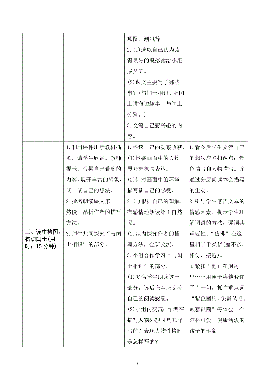 部编六上语文第八单元《少年闰土》导学案.doc_第2页