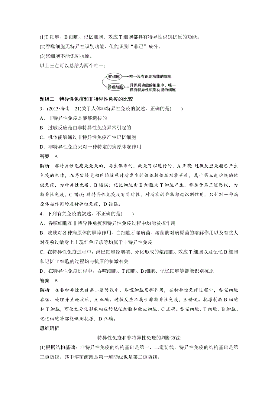 2016届《步步高》高考生物一轮复习 第30讲　免疫调节.doc_第3页